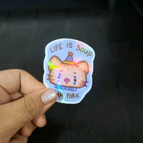 silly goofy die-cut stickers