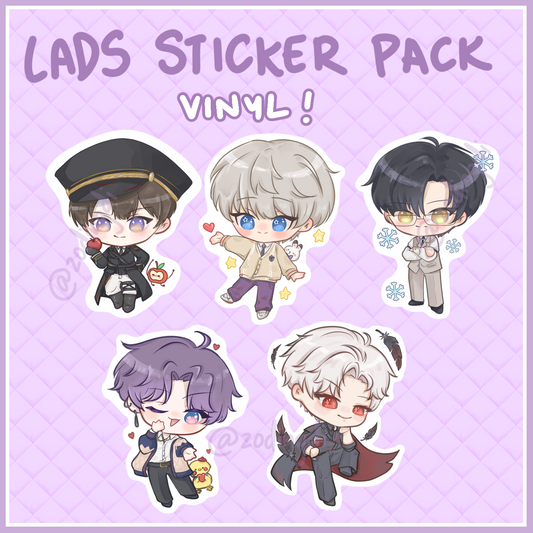 lads mini's - sticker pack