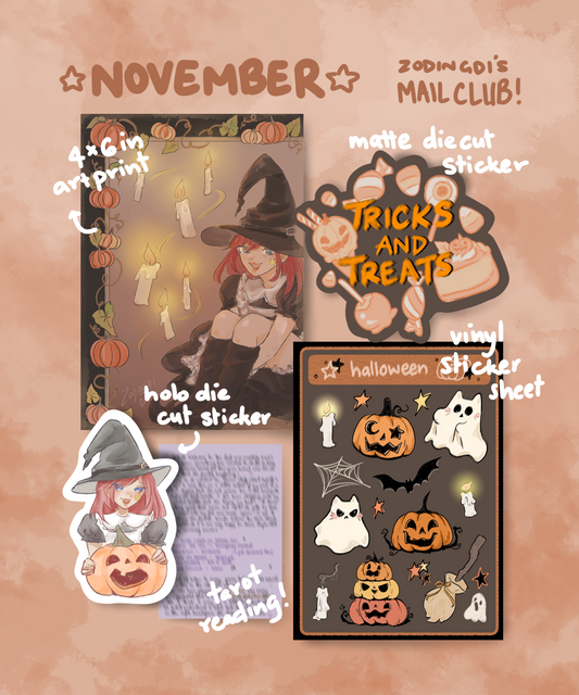 monthly tarot mail club ⋆˚✿˖°
