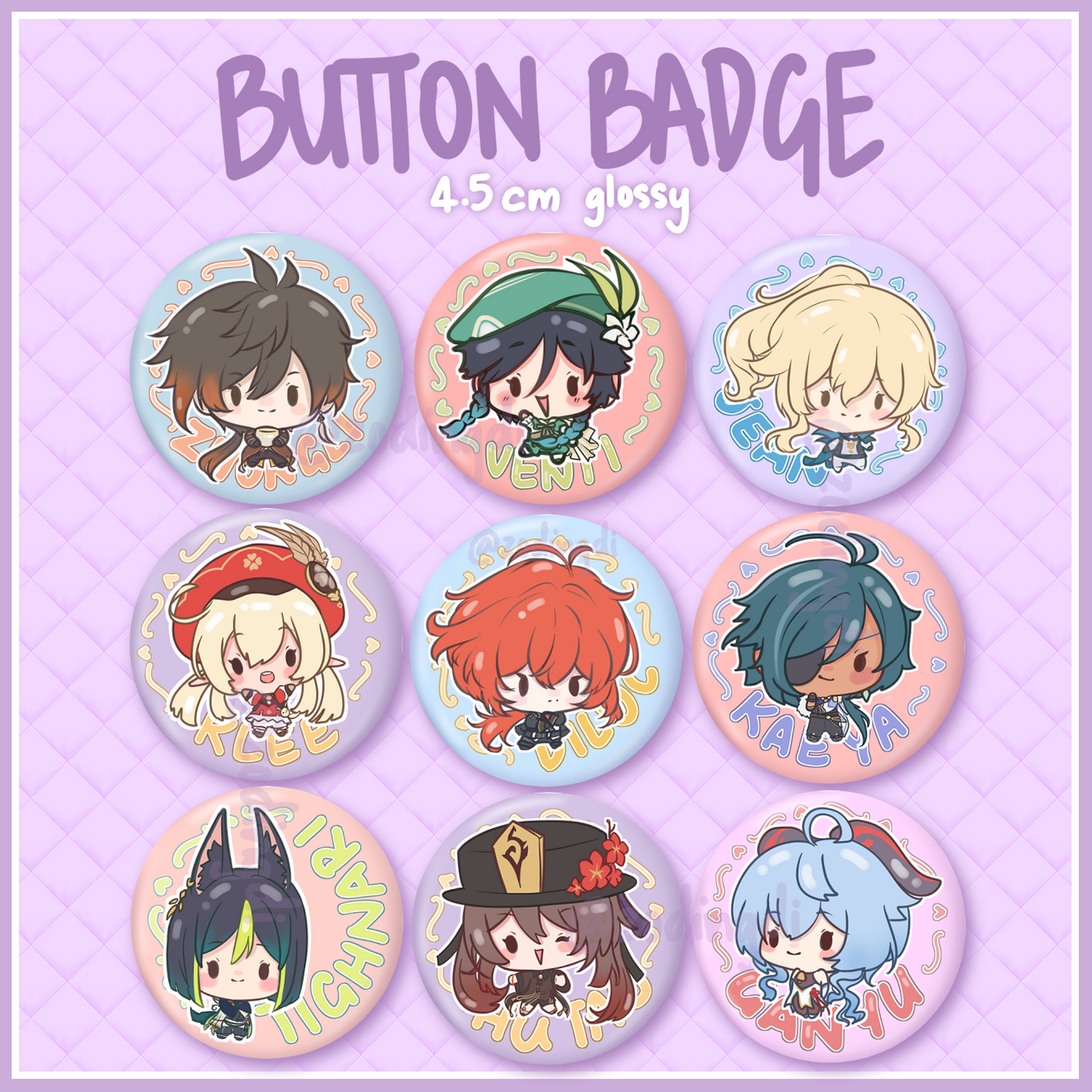 genshin lil beans badges