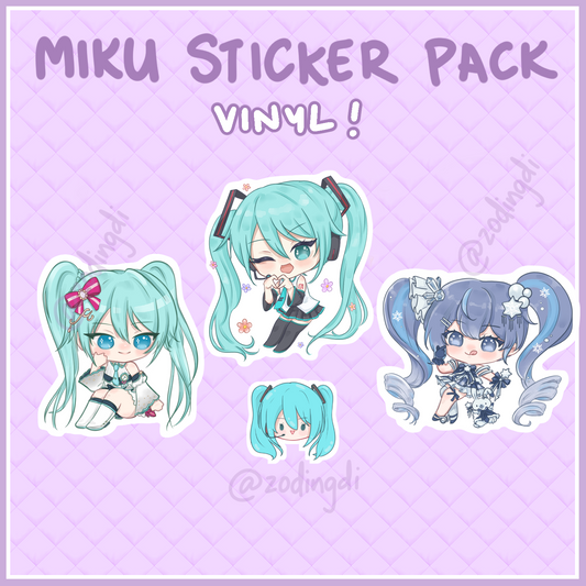 miku mini's - sticker pack