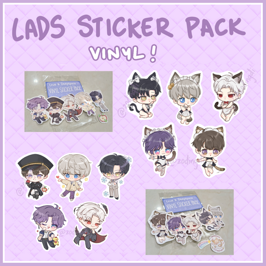 lads mini's - sticker pack