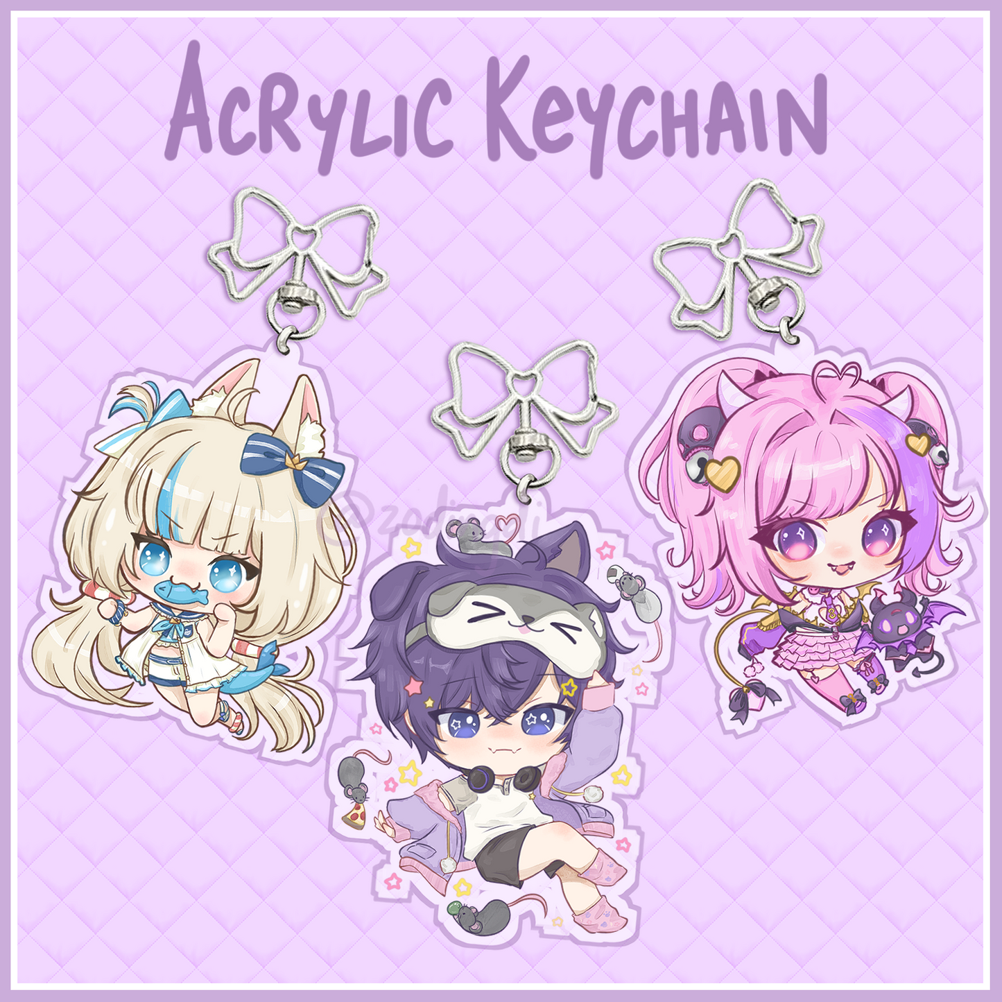 《last print》vtuber keychains