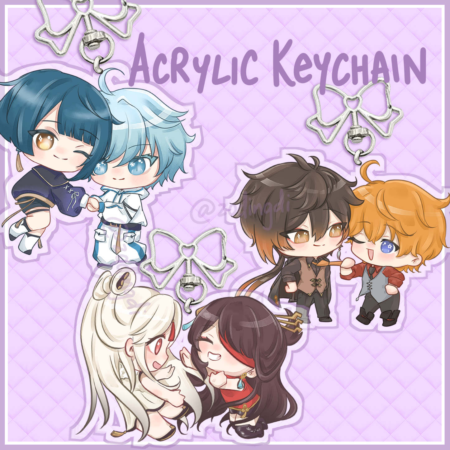 genshin ships keychains