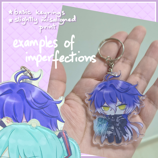 b-grade acrylic keychains